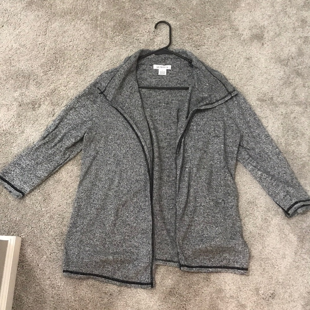 Liz Claiborne Grey Cardigan